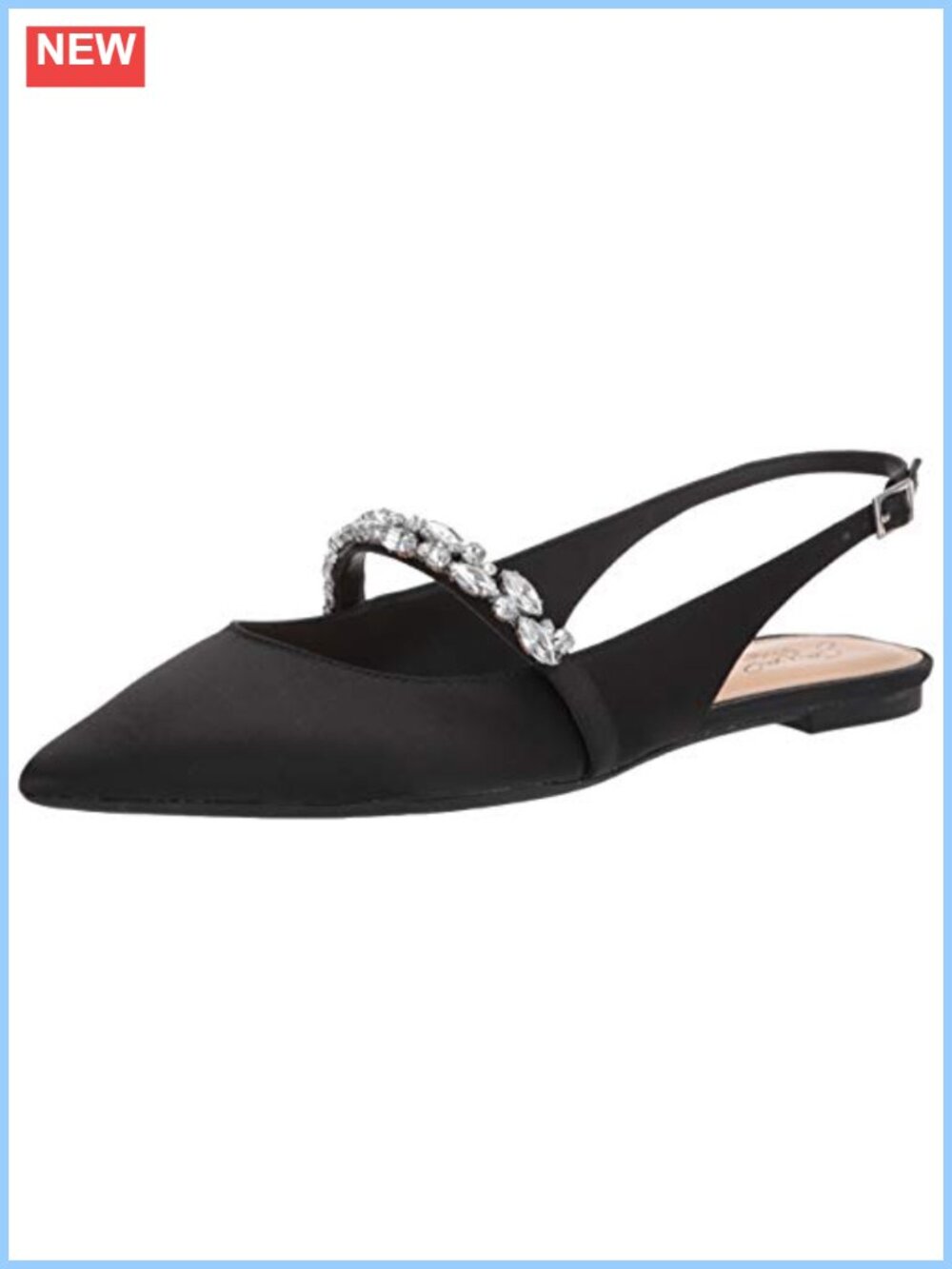 Pointed Toe Slingback Pumps Faux Leather Evening Dress Shoes